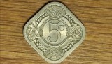 Surinam Suriname / Curacao - exceptie numismatica rara - 5 cents 1943 - an unic de batere - vezi descrierea