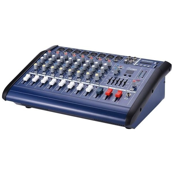 Mixer audio profesional amplificat 150W+150W cu Bluetooth, RLAKY PMX802D-USB