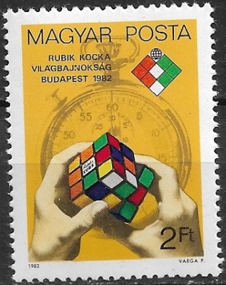 B1505 - Ungaria 1982 - Cubul lui Rubik neuzat,perfecta stare foto