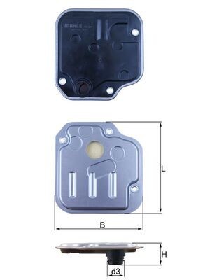 MAHLE HX 244 Filtru hidraulic, cutie de viteze automata foto