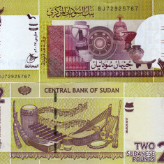 SUDAN 2 pounds 2017 UNC!!!