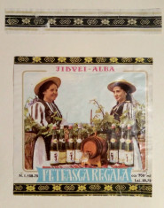 Etichete romanesti vin / eticheta veche romaneasca Feteasca Regala Jidvei &amp;#039;70 foto