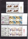 2004 LP 1624 CENTENARUL FIFA 2004 FOTBALUL SI ISTORIA FIFA BLOCURI DE 4 MNH, Nestampilat