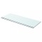 Gossi rafturi, 2 buc., 70 x 25 cm, panouri sticla transparenta
