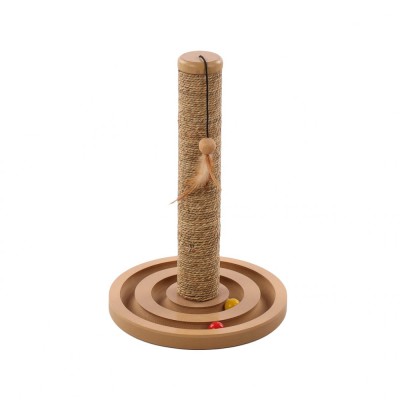 JUCARIE PENTRU PISICI FLAMINGO CU SISAL SI SUPORT ROTUND 30x30x46(h)cm foto