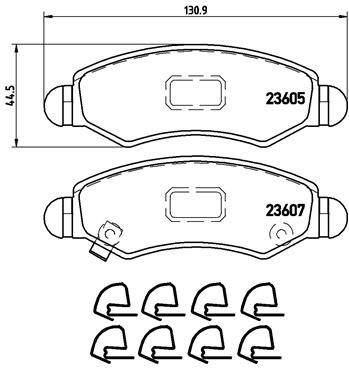 BREMBO P 79 015 PRIME LINE set placute frana,frana disc foto