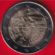 FRANTA moneda 2 euro comemorativ 2022_Erasmus, UNC
