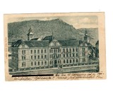Brasov 1902 - Gimnaziul romano-catolic, ilustrata circulata