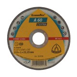 Disc debitare inox si metal, Klingspor A 60 Extra, 115 x 22.23 x 1 mm