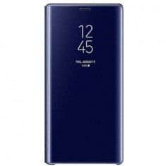 Husa Samsung Galaxy S8 Plus 2017 Clear View Flip Toc Carte Standing Cover Oglinda Albastru (Blue) foto