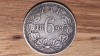 Africa de sud ZAR -moneda colectie foarte rara- 6 pence 1893 argint superb patinata - tiraj 95k - valoare catalog mare !