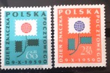 Polonia 1959 9 oct. ziua marcii serie 2v. Nestampilata