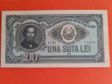 Bancnota 100 lei 1952 serie albastra - UNC