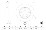 BOSCH 0 986 479 C63 Disc frana