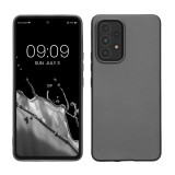 Husa kwmobile pentru Samsung Galaxy A53 5G, Silicon, Gri, 57958.232, Carcasa