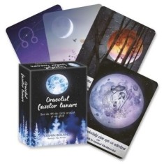 Oracolul fazelor lunare. Set de 44 de carti oracol si un ghid - Yasmin Boland