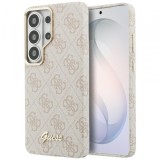 Husa MagSafe pentru Samsung Galaxy S26 Ultra S948, Guess, 4G Script Logo, Roz