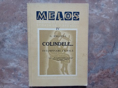 MELOS - Culegere de Studii Muzicale, volumul 4 - G. Breazul foto