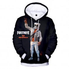 Hanorac copii FORTNITE , Marshmallow, 3D , 9 - 12 ani + Bratara CADOU !! foto