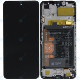 Huawei P smart 2021 (PPA-L22B) Capac frontal al modulului de afișare + LCD + digitizer + baterie 02354ADC