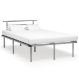 Cadru de pat, gri, 120 x 200 cm, metal GartenMobel Dekor, vidaXL