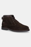 U.S. Polo Assn. botine de piele &icirc;ntoarsă MUST010 culoarea maro, MUST010M/ESY1