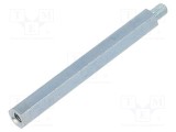 Piuliţă-distanţieră filetată hexagonală oţel 70mm ALUTRONIC