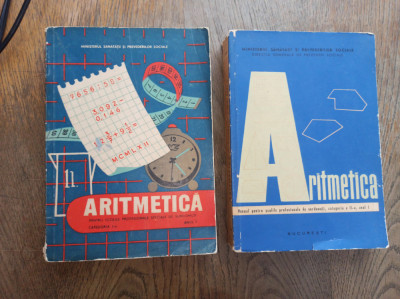 ARITMETICA PENTRU SCOLILE PROFESIONALE DE SUDO-MUTI, DOUA VOLUME, 1963-1964 foto