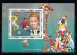 A10 S1 11 - Timbre foarte vechi - Africa Centrala - fotbal - Mexico 1986 - colita