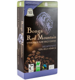 Cafea decofeinizata bio si fairtrade in capsule pentru espressor, 10 x 5.5g Bonga Red Mountain