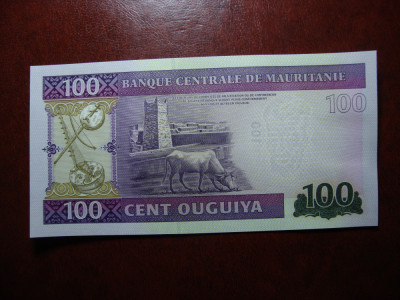 MAURITANIA 100 OUGUIYA 2015 UNC foto