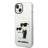 Cumpara ieftin Husa Karl Lagerfeld IML Glitter Karl and Choupette NFT pentru iPhone 14 Plus Transparent