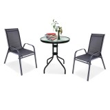 Cumpara ieftin Set mobilier de grădină pentru balcon Lizi, negru