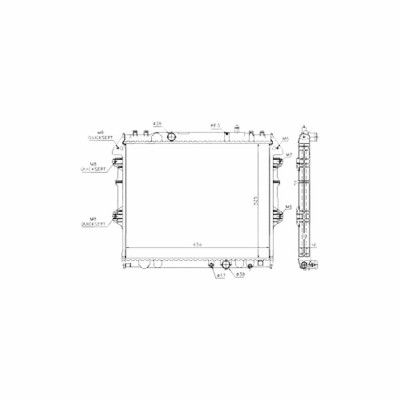 Radiator racire Toyota Hilux, 08.2005-2015, Motorizare 2, 5 D-4d 75kw; 3, 0 D-4d 126kw Diesel, tip climatizare Cu/fara AC, cutie Manuala, diametru ni foto