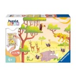 Puzzle si joc Ravensburger - Animale din safari, 48 piese