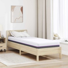 vidaXL Saltea Alb, Gri 80 x 200 cm Spumă