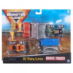 Monster Jam Set De Joaca El Toro Loco Si Groparul foto