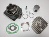 Kit Cilindru Set Motor + Chiuloasa Scuter Suzuki Estilete 49cc 50cc Racire AER, TMMP