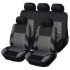 Set Huse Scaune Auto RoGroup Mesh, material textil, 9 Bucati, culoare gri cu negru, Ro Group
