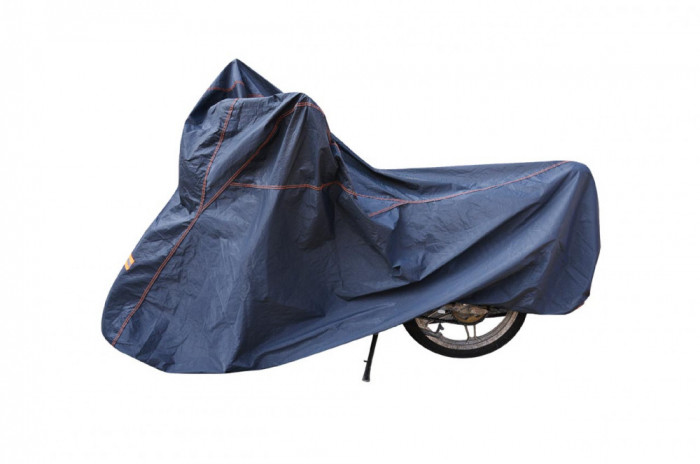 Husa Prelata protectie impermeabila, marimea XL, pentru motocicleta, lungime 246 cm, albastru