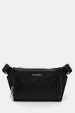 Karl Lagerfeld borsetă de piele K/LOOM culoarea negru, A1M30004