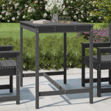 Cumpara ieftin Măsuță de grădină, gri, 121x82,5x110 cm, lemn masiv de pin
