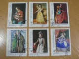 Seria Completa 6 Timbre Guinee-Bissau 1984 - Arta, Velazquez, El Greco, Goya -A94
