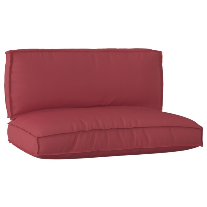 vidaXL Set de perne pentru palet 2 pcs bordo 120 x 80 x 12 cm 3329085