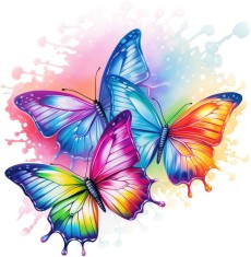 Sticker Auto, Fluturi, 25 cm, 12228ST-9 foto