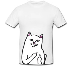 Tricou &amp;quot; Fuck cat &amp;quot; foto