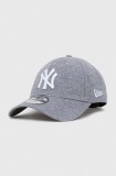 New Era șapcă de baseball din bumbac culoarea gri, cu imprimeu