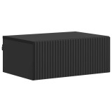 vidaXL Dulap de noapte suspendat cu sertar Negru 49 x 34,5 x 20 cm 898447