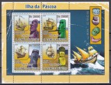 Sao Tome si Principe 2008 - Corăbii, Bloc, Cota 10 EURO, MNH