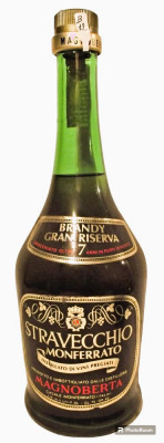 B12-BRANDY GRAN RISERVA STRAVECCHIO MONFERRATO MULTI 7 ANI ani 1968 CL 75 gr 40 foto